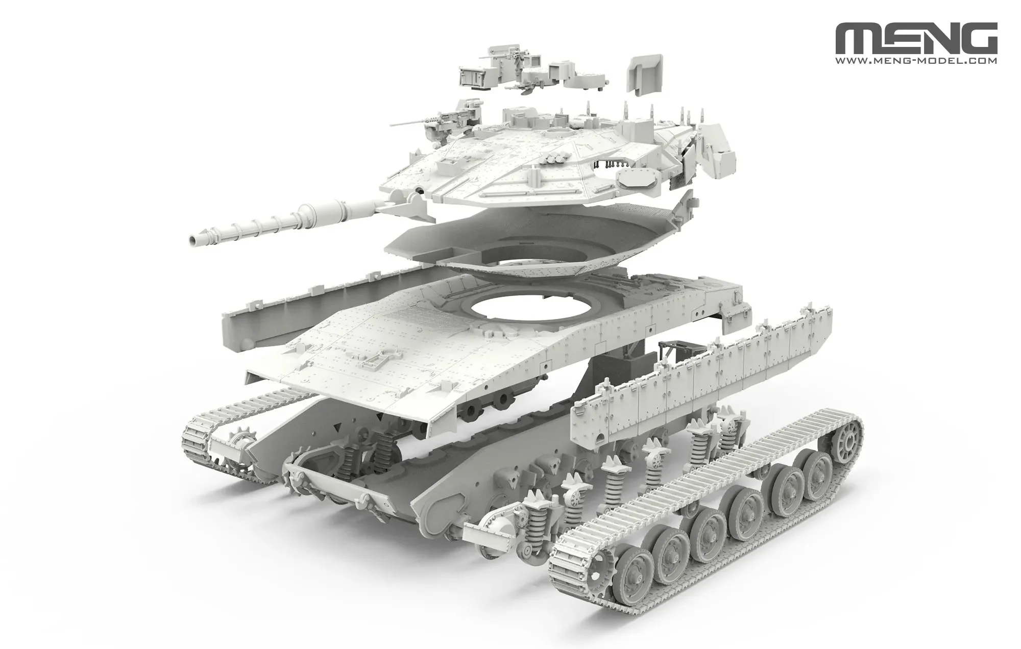 MENG 플라스틱 조립 모델 키트 MM-72006 이스라엘 주요 전투 탱크 merkavamk.am 트로피 활성 보호 시스템 1/72 포함