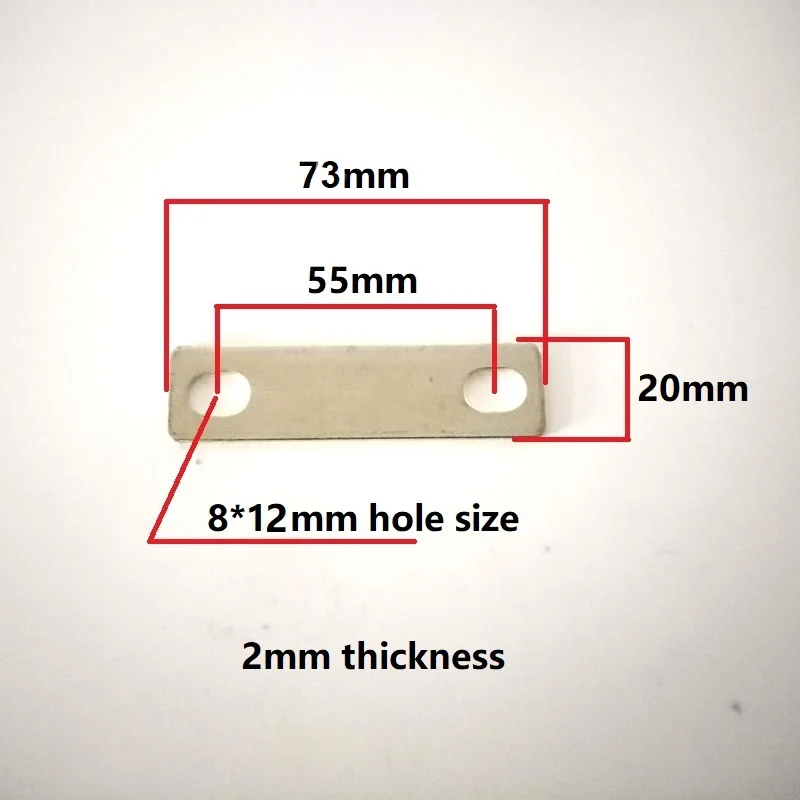 المسمار M8 بطارية حافلة موصل شريط المشاركات الأشرطة الاتصالات علامات التبويب 45/50/55 مللي متر المسافة المركزية لخلايا ليثيوم LiFePO4