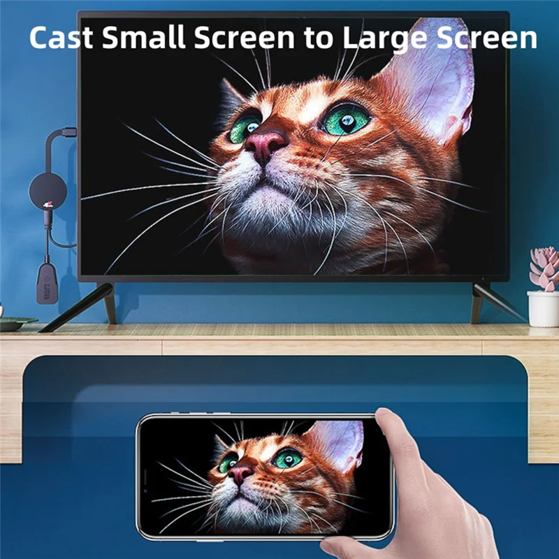 Y45A-Wireless Display Receiver 4K -Kompatibel Wifi Display Adapter 5G + 2,4G TV Stick Für Android/IOS/Windows Einfache Installation