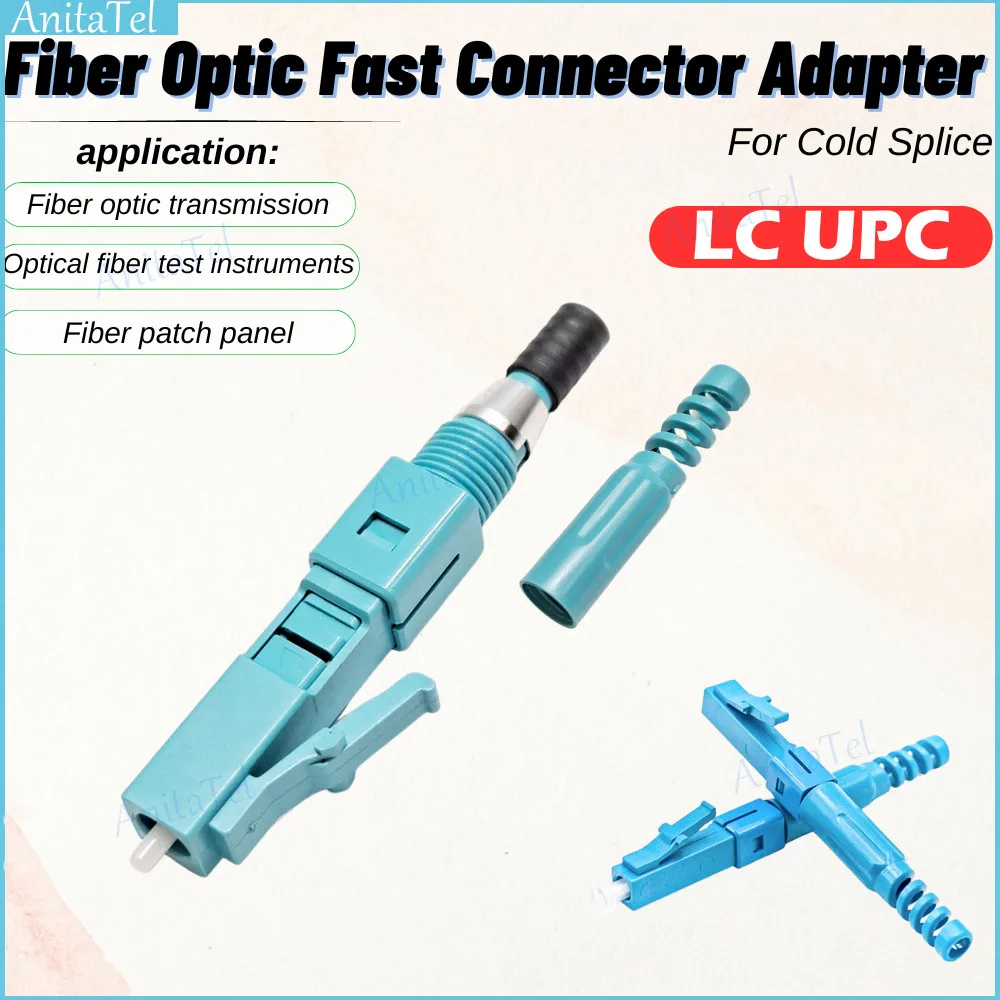 Unikit ELC920H LC UPC Fiber Optic Field Assembly Fast Connector Single Mode 2.0*3.0 cable 0.9mm SM LC FTTH For Cold Splice