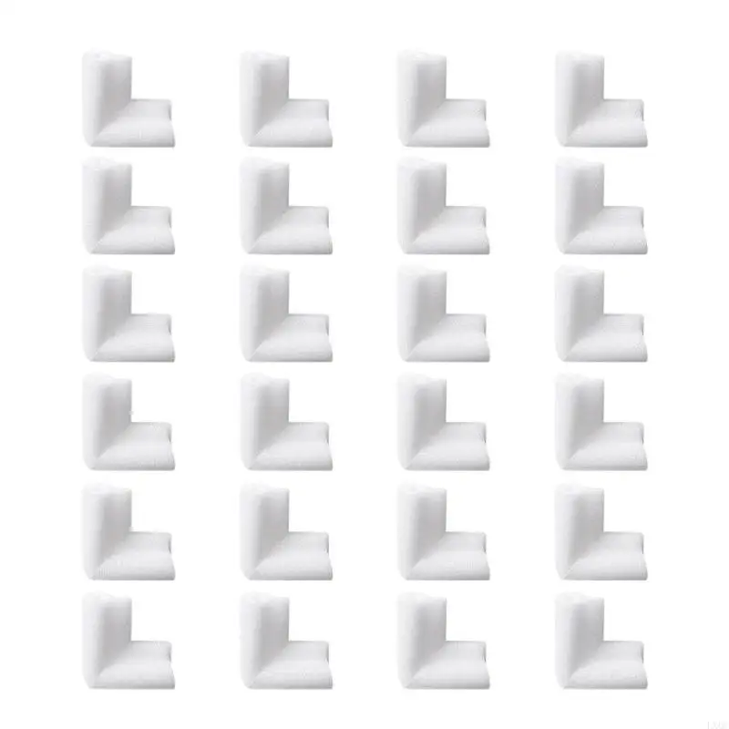 LX0C 24 pezzi Frame Photo Specchio schiuma morbida Protezioni per prevenire danni tampone delle protezioni per d'angolo