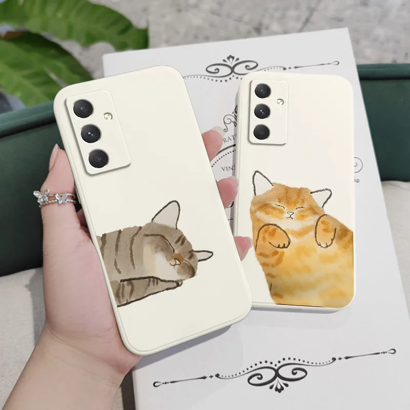 Lazy Cat Sleeping Phone Case For Samsung Galaxy A56 A36 A26 A16 A06 A17 A55 A35 A25 A15 A56 A05 A05S A54 A34 A24 A14 A04 A04S A0 - Image 6
