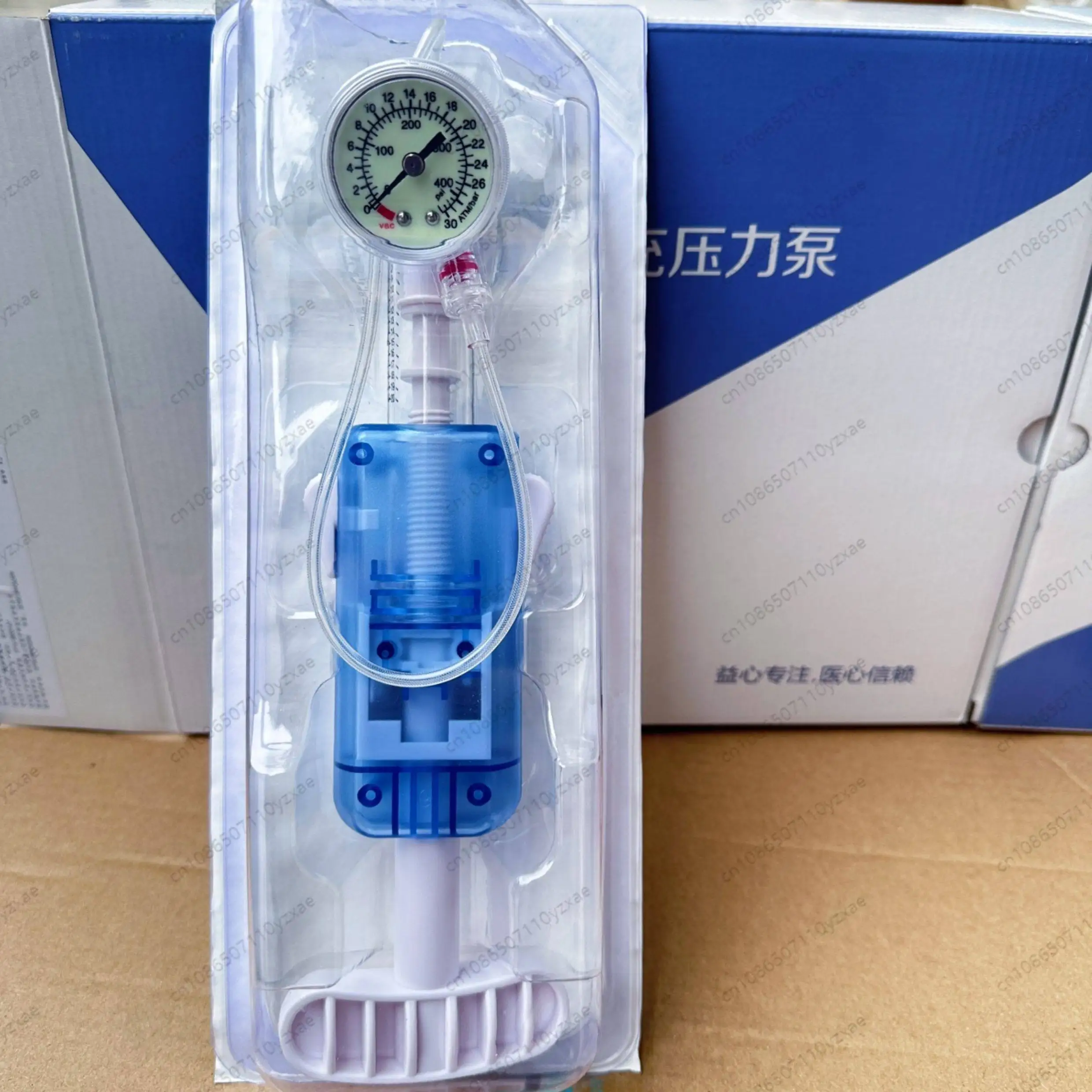 Disposable Balloon Inflation Device, 30ATM High Pressure with 20ml Gauge, for Catheter Dilation