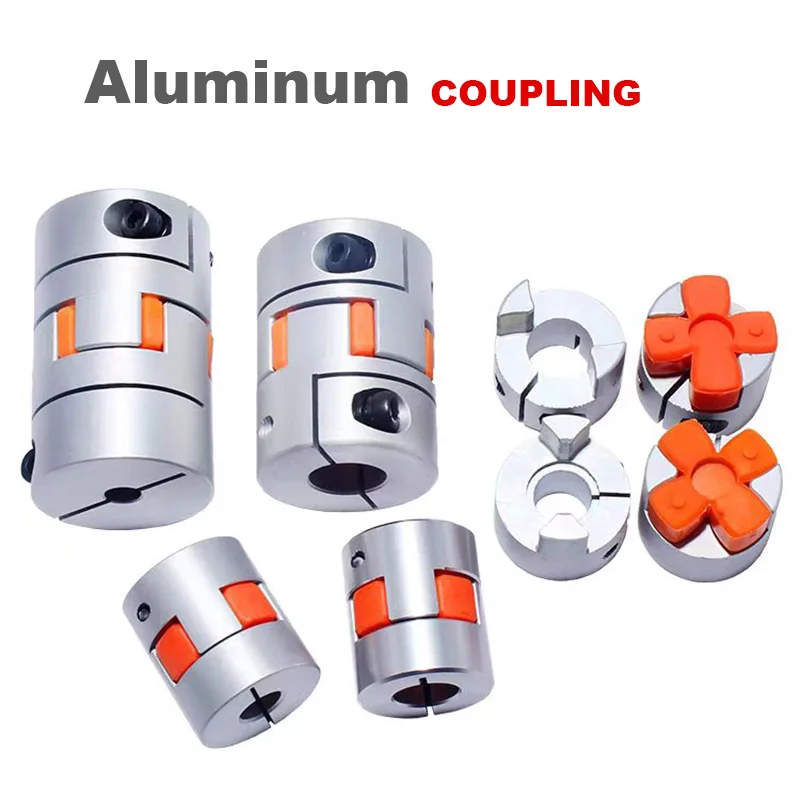 D30 L35 Aluminum Alloy Plum Flexible Shaft Coupler Bore 6mm-15mm Tow-Jaw Coupling for CNC Stepper Servo Motor 3D Printer Router