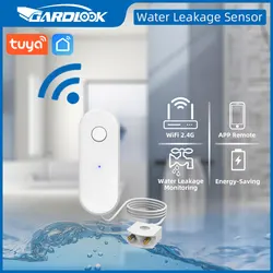 Capteur de niveau d'eau WiFi, détecteur de fuite d'inondation, alarme de fuite Tuya, vie à domicile intelligente, alarme de débordement d'eau, système de sécurité