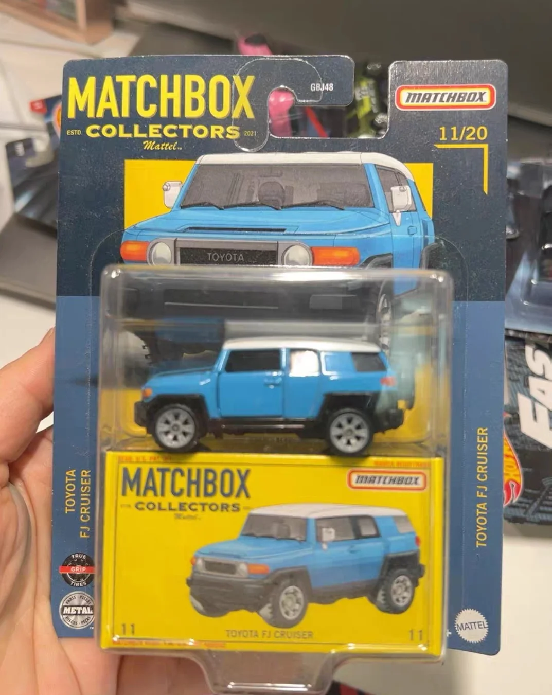 Original Matchbox Collectors Cars TOYOTA FJ CRUISER  1/64 Metal Diecast Collection Alloy Model Vehicles Toys GBJ48 Holiday Gifts