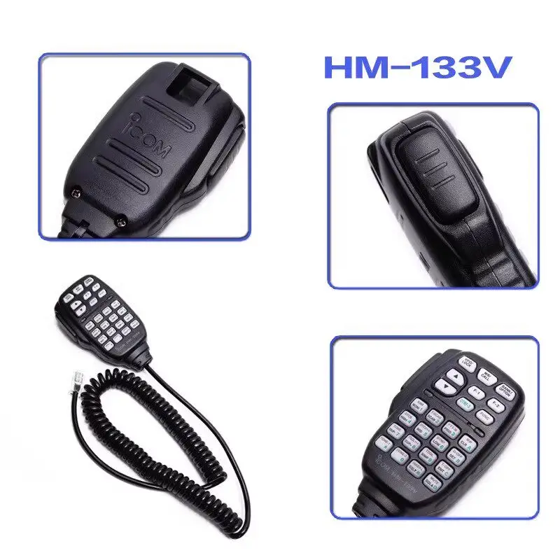 HM-133V HM-207 Remote Control Mic RJ45 8-Pin DTMF Hand Microphone for ICOM Radio