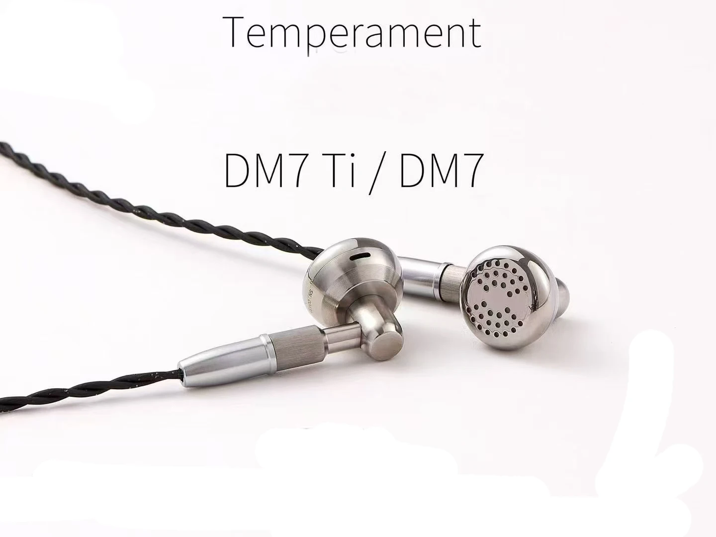Ksearphone Temeprament DM7Ti DM7 Auriculares audiófilos con monitor de música HiFi plano con doble imán
