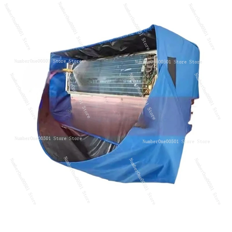 

Универсальный 1-3 л.с. крышка для очистки кондиционера, водонепроницаемый разделенный мешок для мытья переменного тока со сливной трубкой для обслуживания внутреннего блока