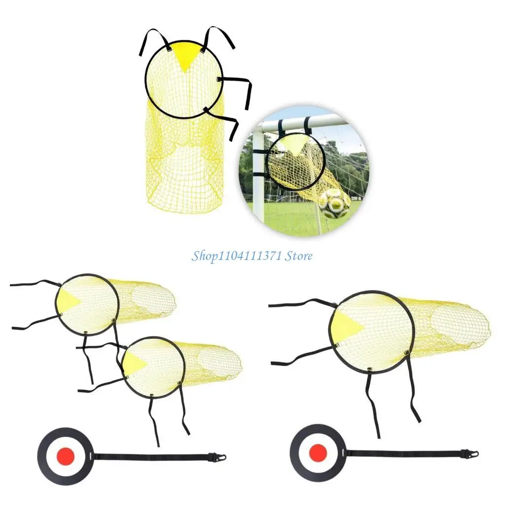 

P9FC Football Goal Shootings Targets Disc with Targets Net Sport Goal Soccer Trackers Football Training Goal Equipment