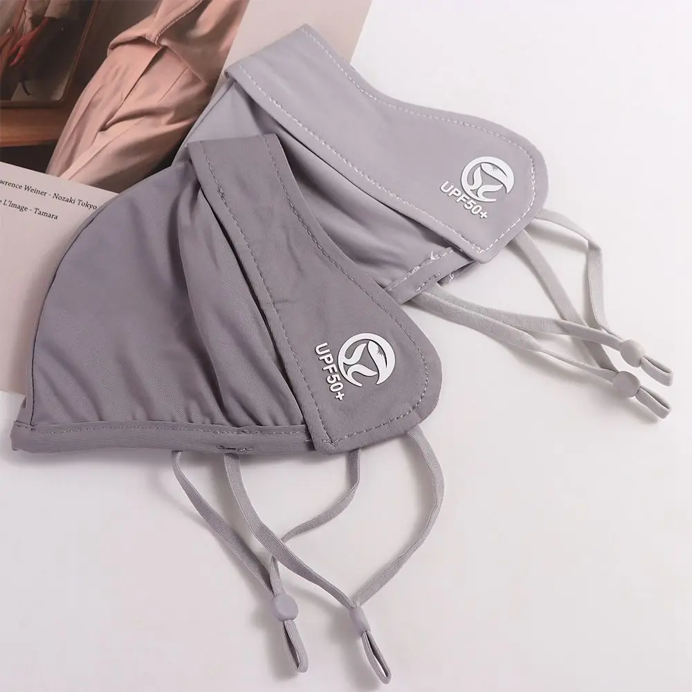 Цветная уличная походная летняя маска для лица, солнцезащитная вуаль для женщин, ледяная шелковая маска, солнцезащитный крем, шарф для лица, маска для лица Gini