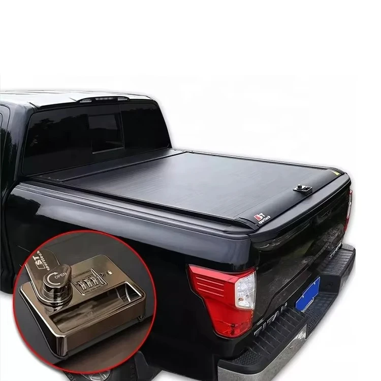 Exclusive Sales Factory Direct Sales Retractable Tonneau Cover Hard Bed Cover With Password Lock for  TITAN