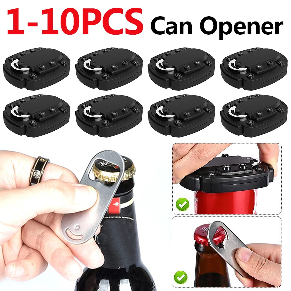 1-10PCS 2 In 1 Can Top Remover Manual Soda Can Opener Labor Saving Beer Soda Bottle Can Opener Multi-Function Can Opening Tool