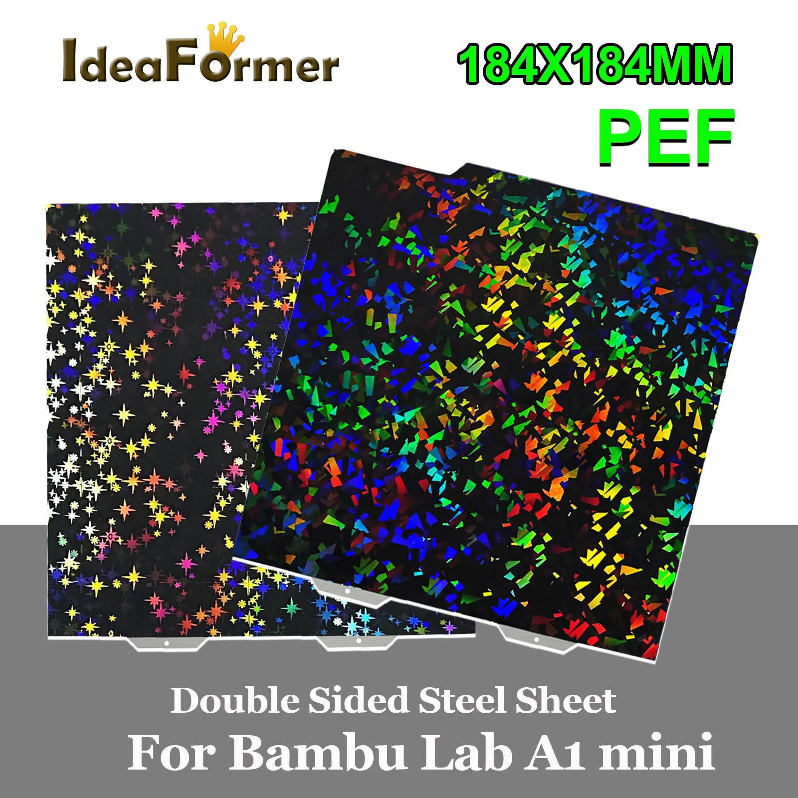 

IdeaFormer для Bambu Lab A1 Mini, строительная пластина 184x184 мм PEF, магнитная кровать PEF, строительная пластина, пружинный стальной лист для Bambulab