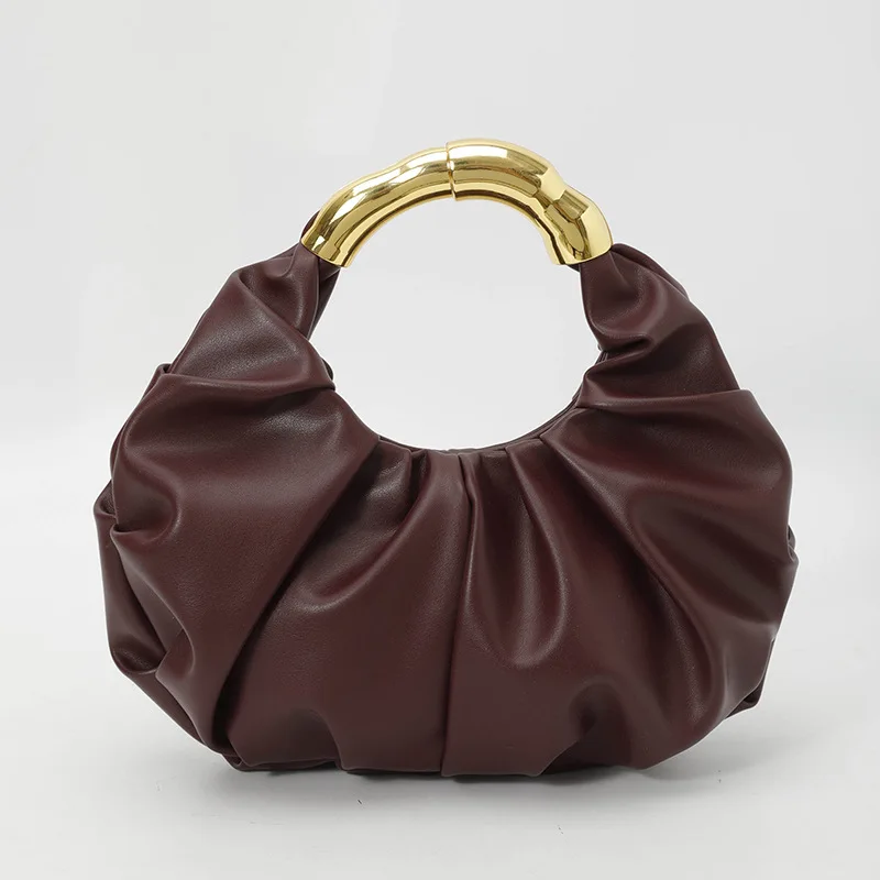 

Cloud Handbags for Women 2025 Trend Vintage Pleated Tote Bag Casual Chic Leather Luxury High Quality Underarm Shoulder Bag Woman