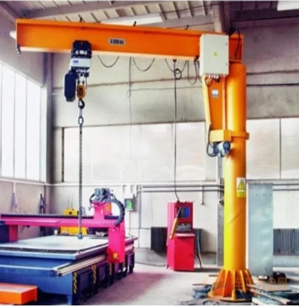 Articulated Jib Crane 2 Ton Wall Row Cantilever Winch Crane