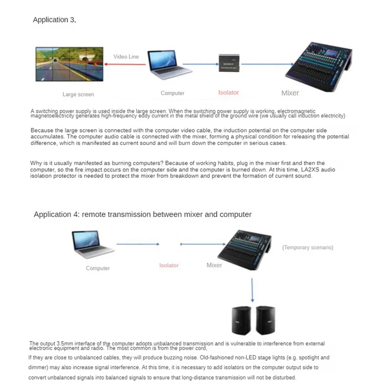 A29F-XLR-2R XLR RCA Audio Noise Isolator To Eliminate Common Ground Current Sound Anti-Interference Transformer Isolator