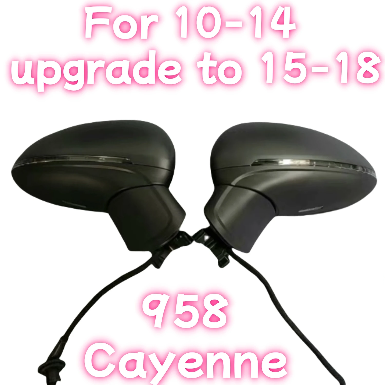 

Подходит для зеркала заднего вида Porsche Cayenne 2010-2014, обновление до версии 2015-2018, боковое зеркало Porsche 958, зеркало со светодиодной подсветкой 958.2