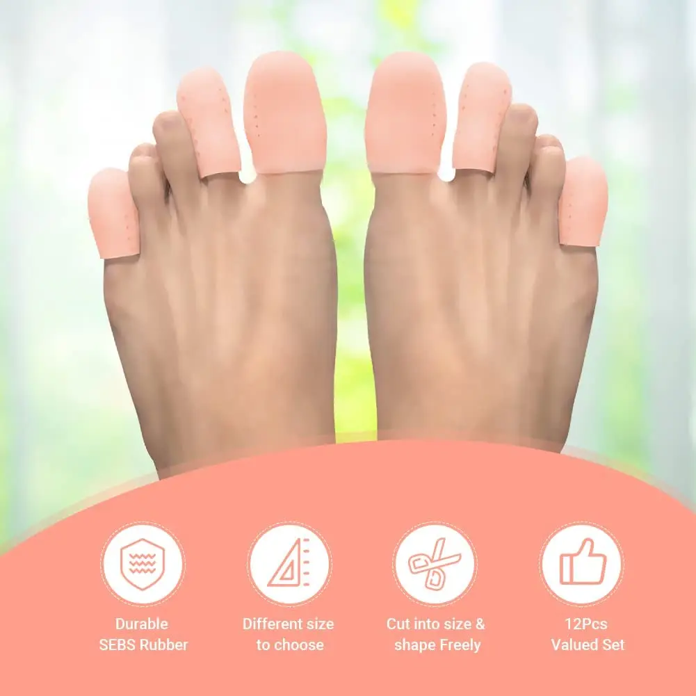 Silicone Toe Covers For Protection Toenails Ingrown Calluses Blisters  Breathable Big Toe Protectors Sleeve Bunion Pads Cushion