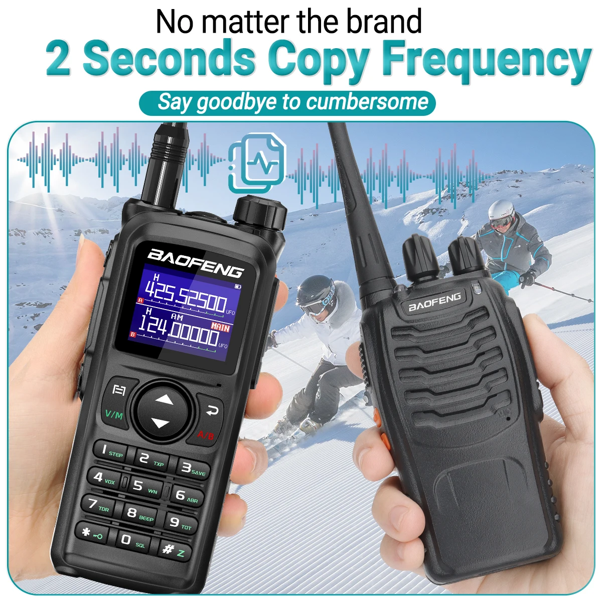 BAOFENG UV-28 PRO MAX UHF Walkie Talkie 10W Multi-Band 999CH ไร้สายสําเนาความถี่ยาว Type-C AM FM NOAA Two WayRadio