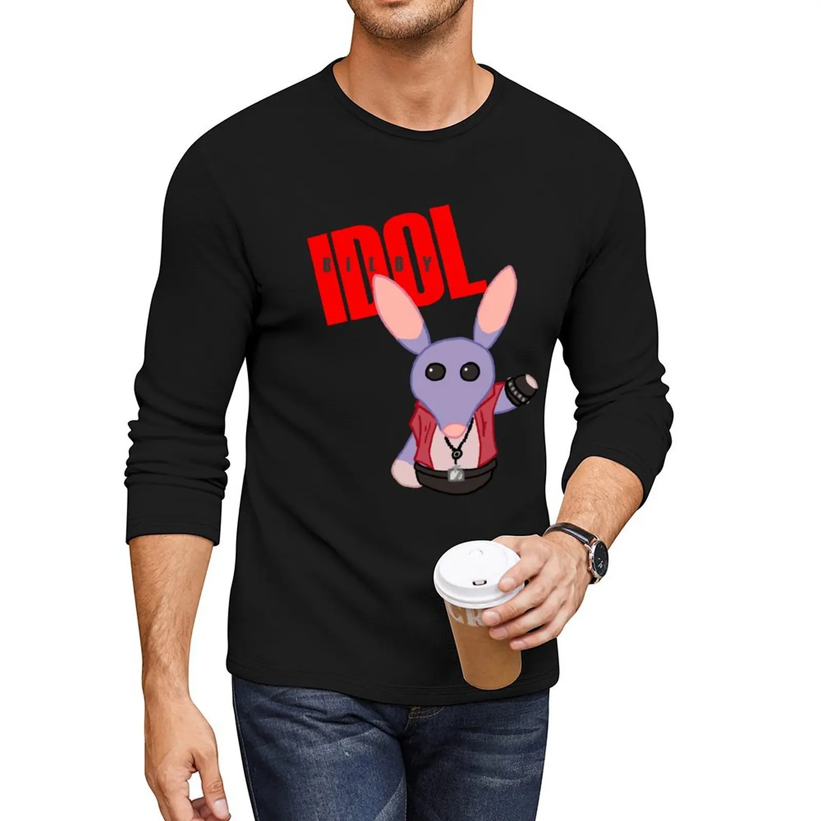 Bilby Idol Long T-Shirt anime boys t shirts anime clothes graphic t shirts mens funny t shirts