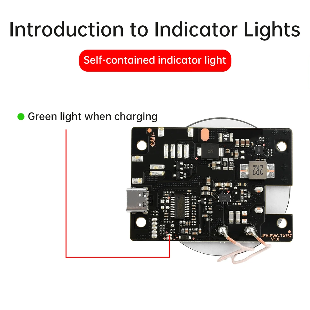 

Модуль беспроводной зарядки постоянного тока 10-24 В 20 Вт, беспроводная зарядка, материнская плата, изолированная зарядка 3-12 мм, универсальный автомобильный аккумулятор для сотового телефона
