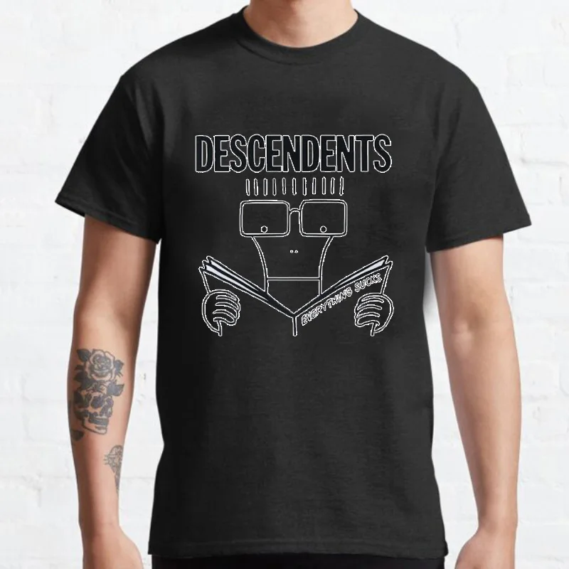 Descendents Everything Sucks Tshirt Funny Cartoon Graphic Tshirts Women Men Fashion Streetwear Camisetas Ropa Hombre Tops Tee