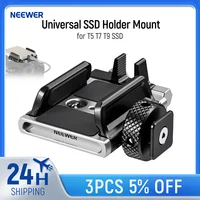 NEEWER Soporte universal para SSD con zapata fría/abrazadera de cable para SSD T5 T7 T9 también compatible con Jaula SmallRig