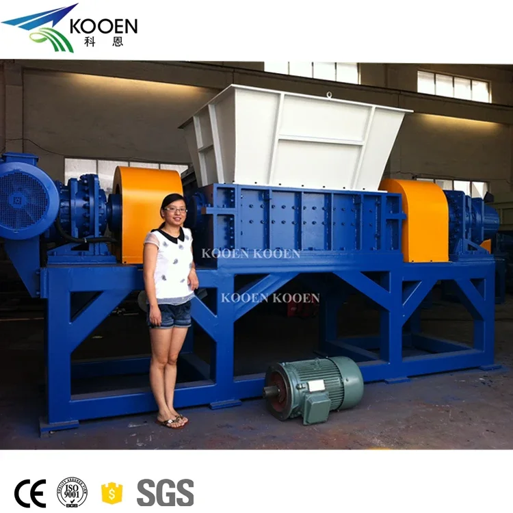 Hard plastic shredder/Heavy- Plastic Pipe Drum Barrel Shredding crushing Machine/ Shredder Crusher System