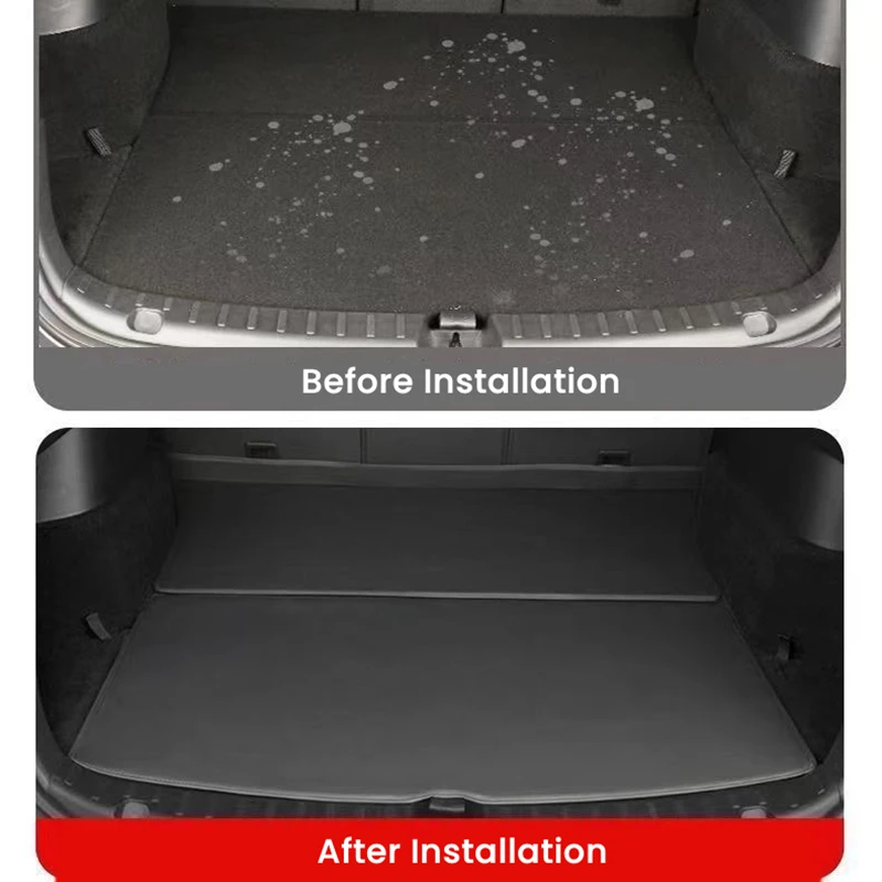 For Tesla Model Y Model 3 Highland 2017-2024 Trunk Mat Rear Seat Back Protector Pad Backrest All Weather Liner Pet Anti-kick Pad