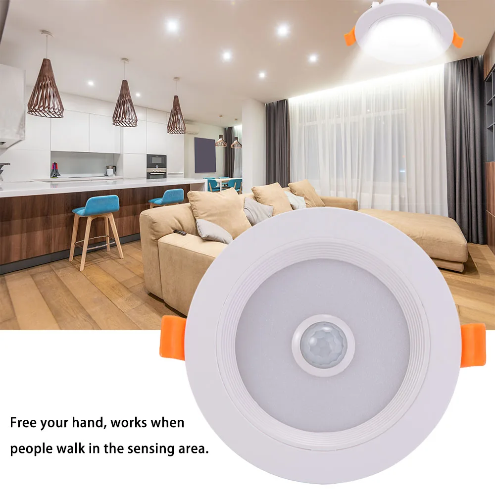 5W 9W Round Ceiling Indoor Lights Bathroom Recessed Night Light LED Downlight Spot Lamp Ceiling Lamp