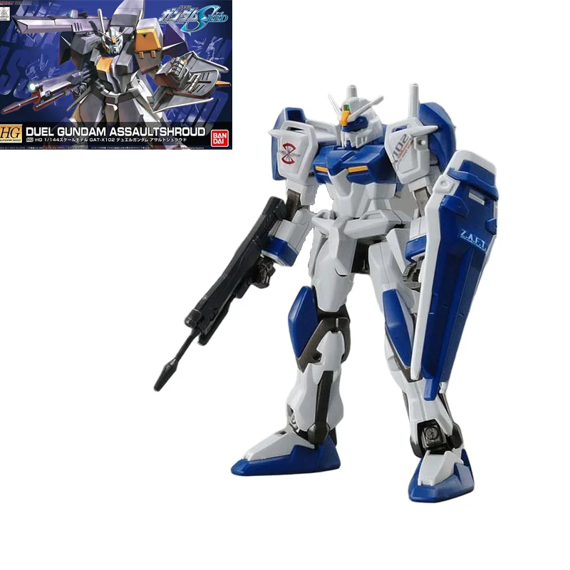 

Bandai Original 1/144 HG SEED DUEL GUNDAM ASSAULTSHROUD Gunpla Anime Action Figure Assembly Model Kit Toys Gift For Children