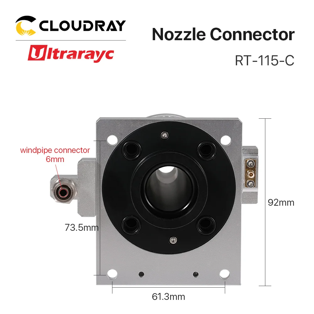Ultrarayc raytool فوهة موصل ل raytool BM115 F200 رأس تقطيع ليزر السيراميك الاستشعار جزء