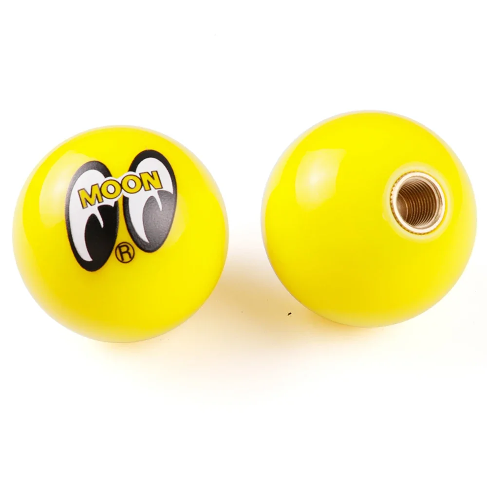 عيون القمر كرة مستديرة ابتسامة الوجه JDM علامة سيارة والعتاد عصا التحول المقبض شيفتر رافعة الرأس #5