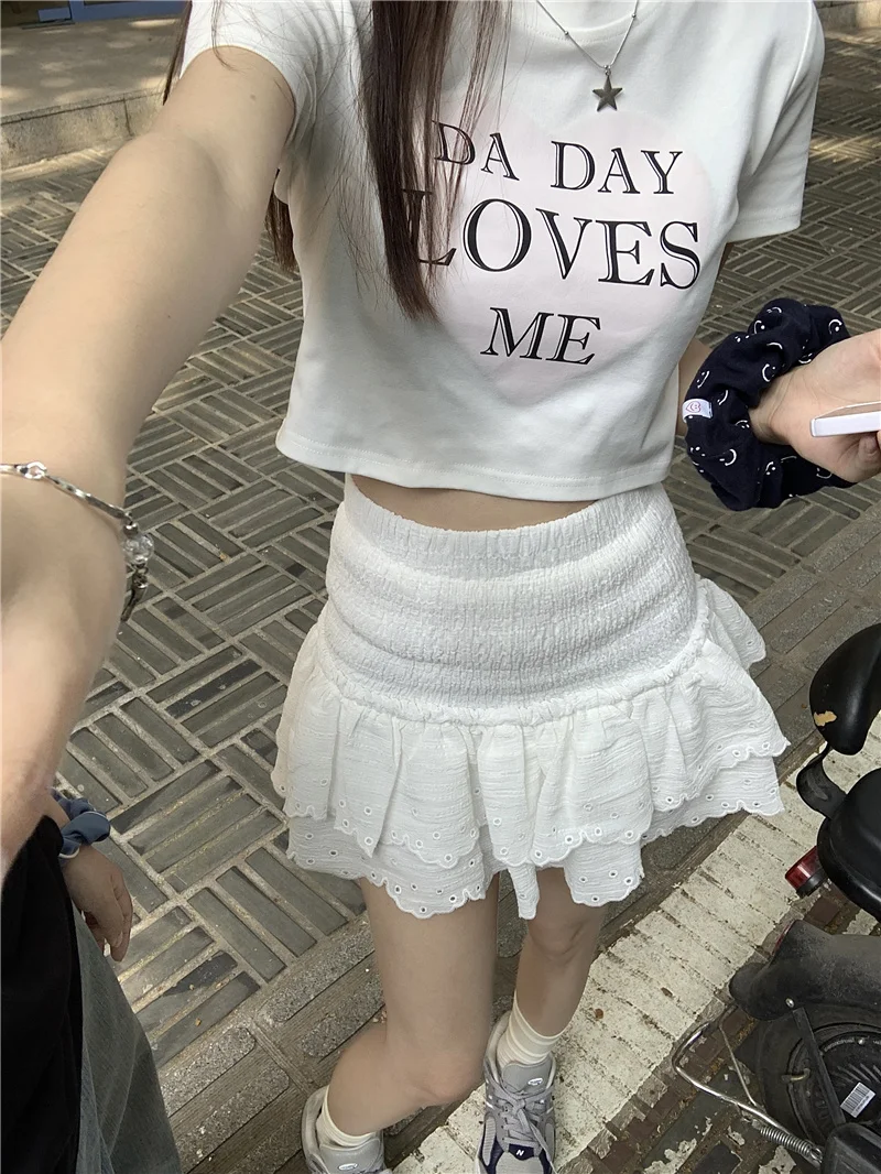 Gonne Donna Punti Hipster Impermeabile Moda Minigonne Molte Forme Abbigliamento da lavoro Decor Romantico Maillard Gioventù di classe Allenamento in palestra