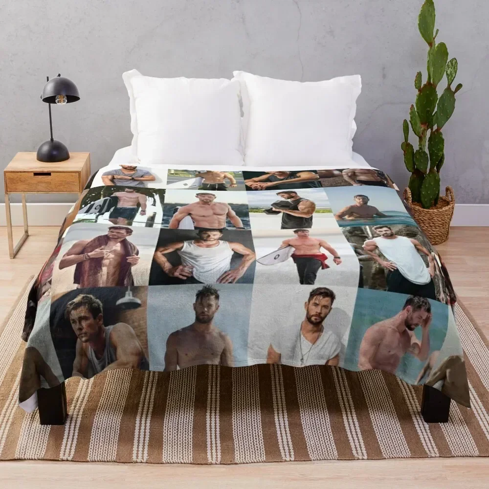 

Chris Hemsworth Throw Blanket Bed linens valentine gift ideas Blankets For Sofas Stuffeds Blankets