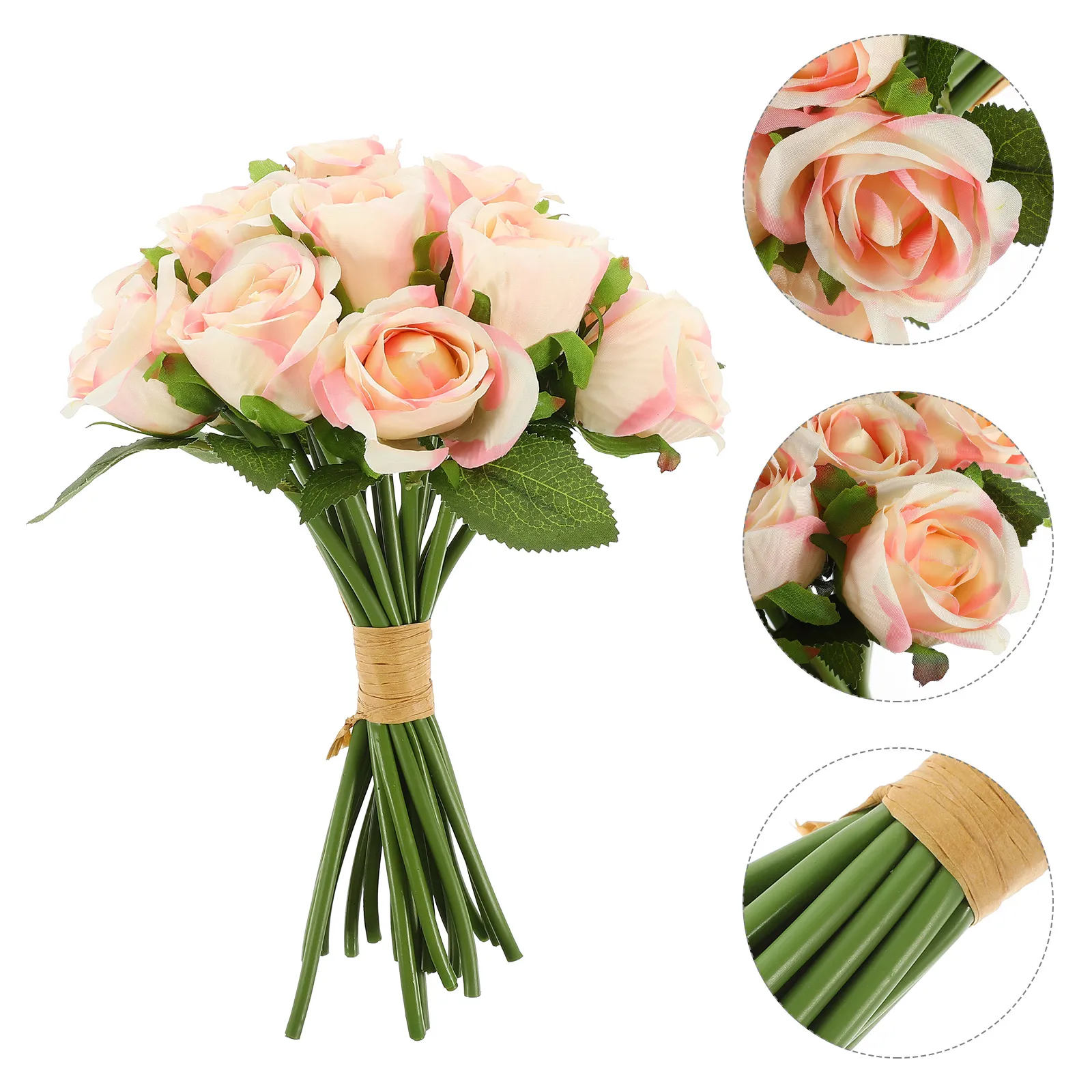 

18 Pcs Artificial Flower Bouquet Flowers for Decorations Arrangements Rose Bulk Roses Bouquets Wedding