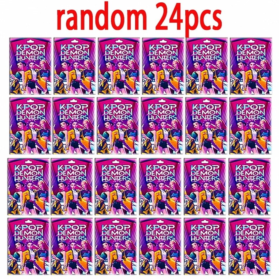 24pcs Kpop Demon Hunters Blind Box Mystery Box Collection Tiger Statue Desk Decoration Dolls Children Toys Halloween Gifts