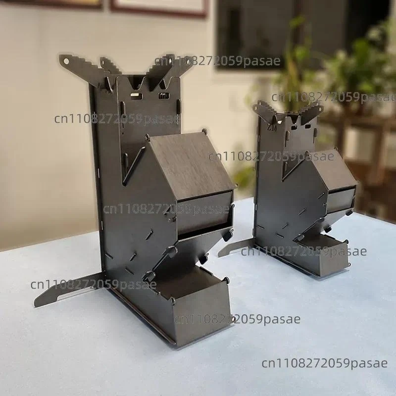 Outdoor Portable Rocket Stove Firewood Stove for Fishing Picnic Household Winter Heating Camping Wood Burning Stove