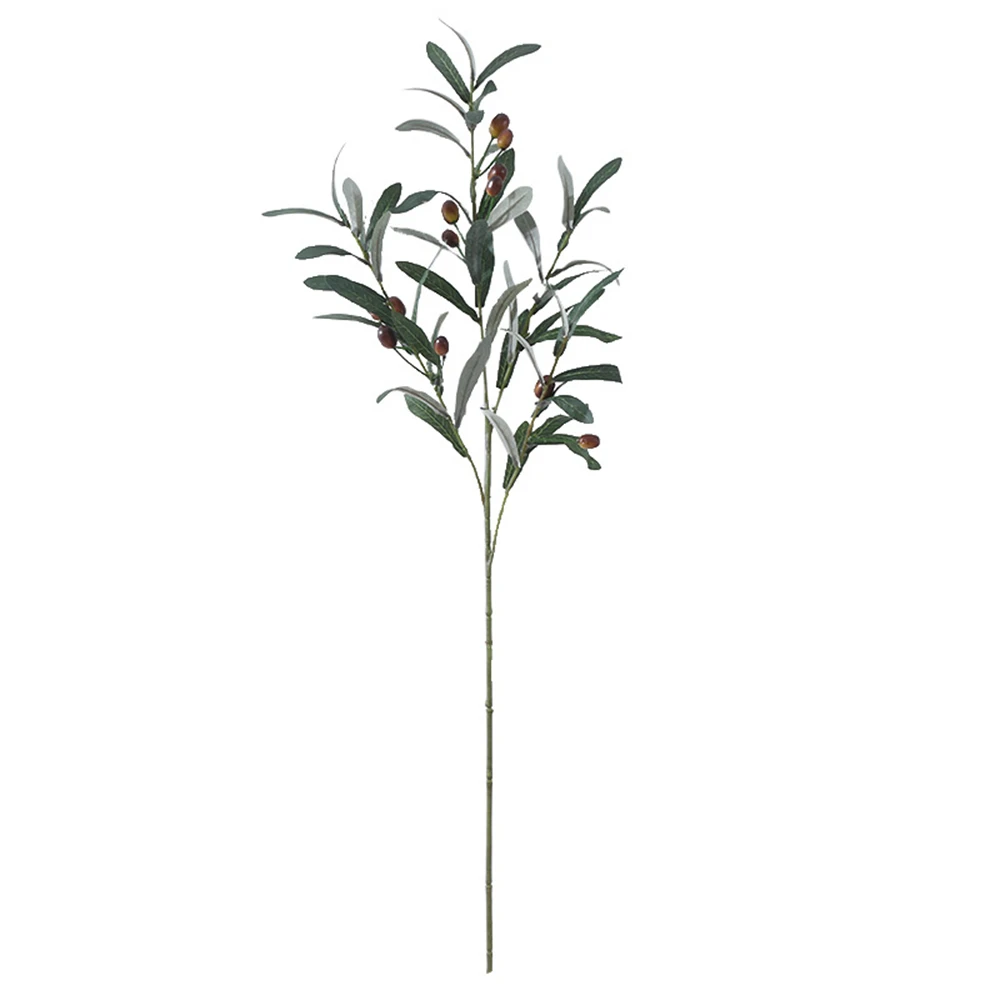 Künstliche Pflanzen, grüne Blätter, Olivenzweig, Früchte, künstliche Dekoration für Festivals, Hochzeiten, Zuhause, Zimmer, Fotografie-Requisite, Outdoor, Garten, Hof, Geschenk, Dekoration – Detail 3