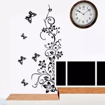 Stickers Home Wall Sticker Flowers and Vine Mural Decal Art Stikers