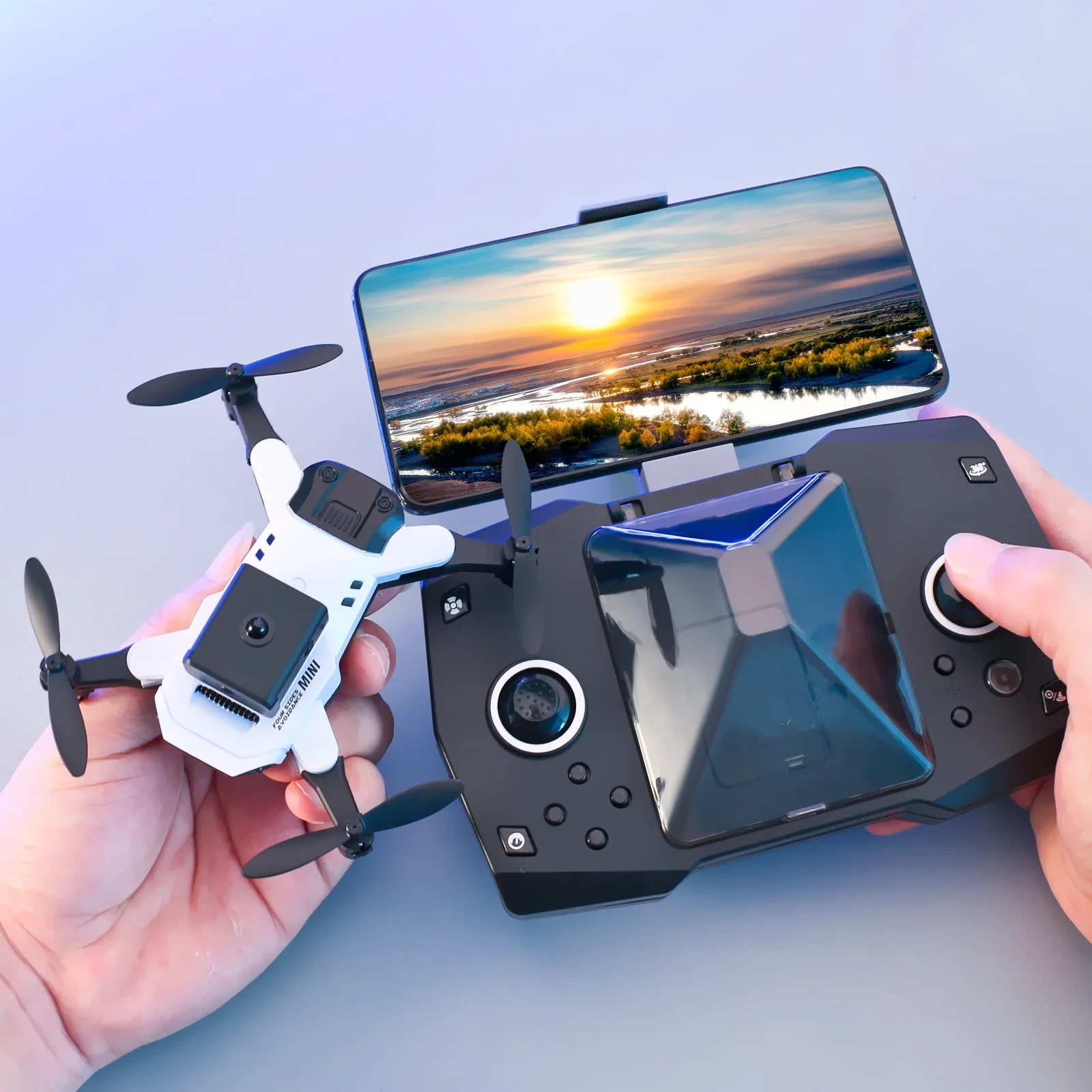 KY912 Mini RC Drone Profesional 4K HD Camera Remote Control Drone Professional Quadcopter with Camera Foldable Helicopter Toys