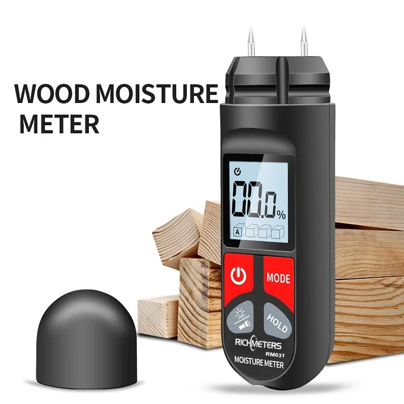 RICHMETERS RM031 Digital Moisture Meter Humidity Tester