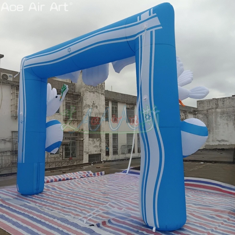 Impreso personalizable con logotipos, arco inflable hecho en tela Oxford para publicidad