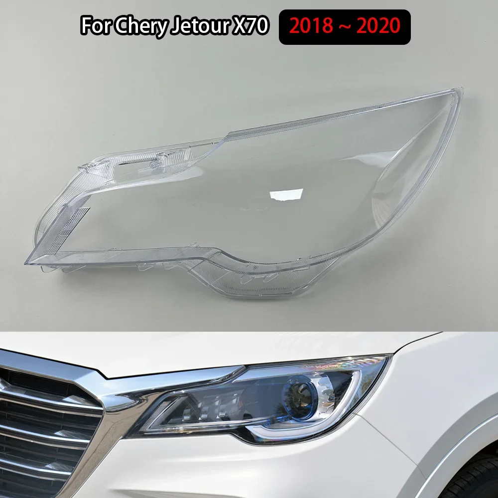 

For Chery Jetour X70 2018 2019 2020 Headlight Lens Cover Lampshade Transparent Car Front Headlamp Shell Left Right Plastic Cover