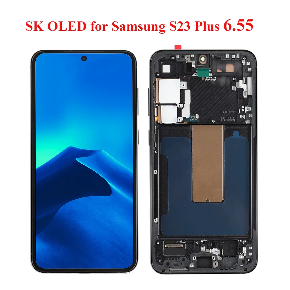 2PCS OLED Incell For Samsung Galaxy S23 Plus LCD Display Touch Screen Digitizer Assembly Screen Replacement S916U S916W S916B/E