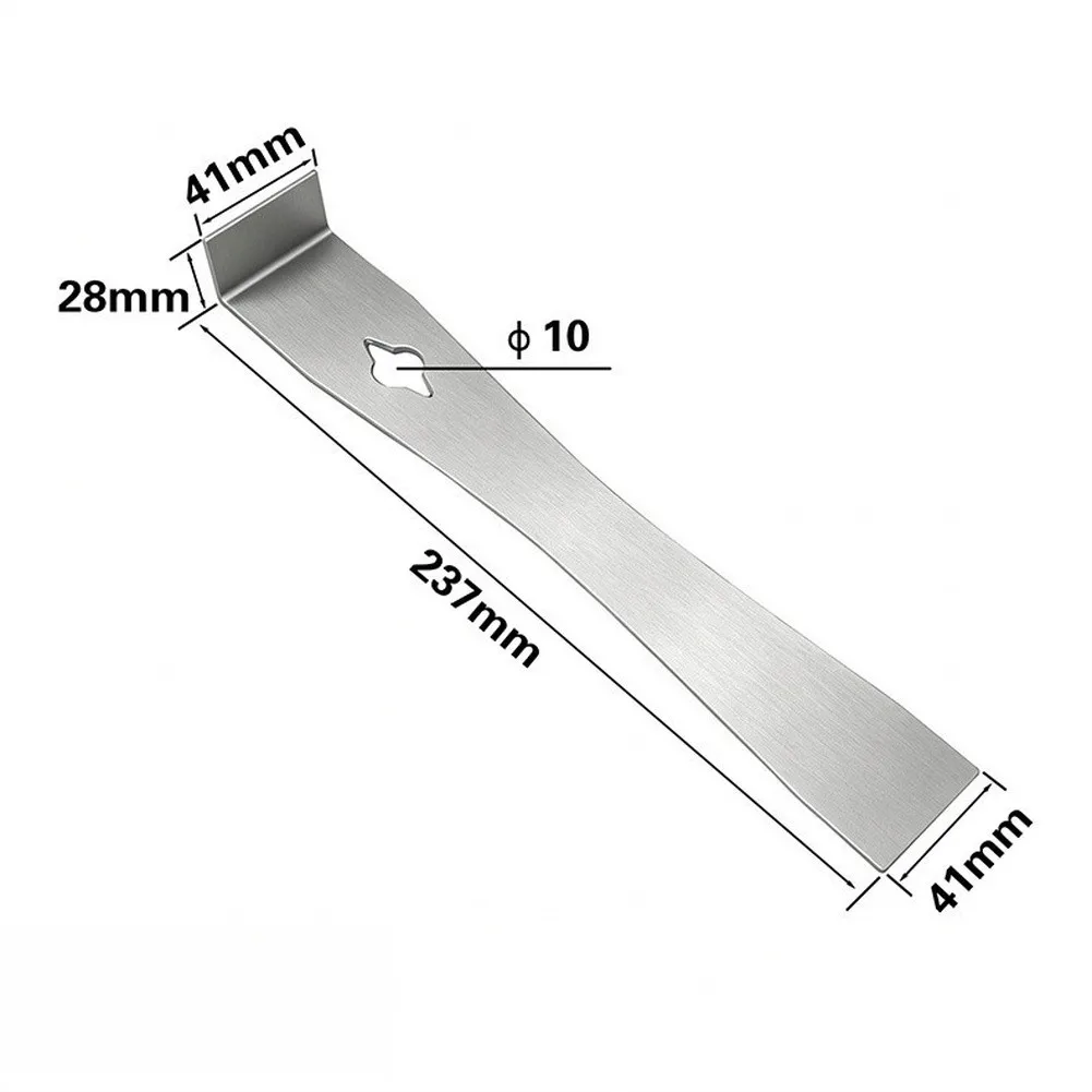 Stainless Steel 10 Inch Pry Bar Scraper for Removing Tiles Caulk Sealants and Other Materials Without Bending or Warping