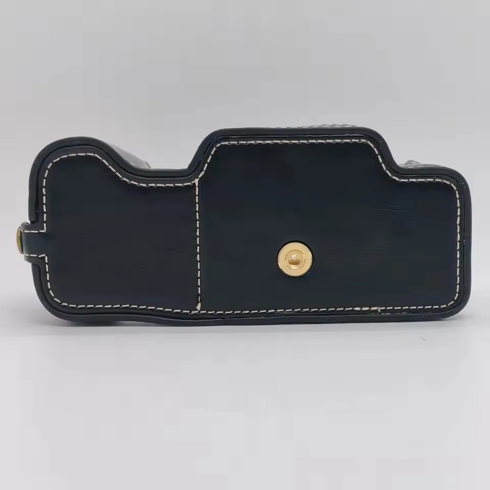 handwork Photo Camera anti-slip leather Bag Body BOX Case For Nikon Df Protective sleeve base Open batter