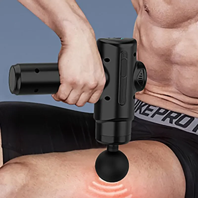 Electric Massage Gun Deep Tissue Facial Massgaer 8 Heads Arms Back Leg Muscle Relaxing For Body Back Arm Sport Fitness image 4