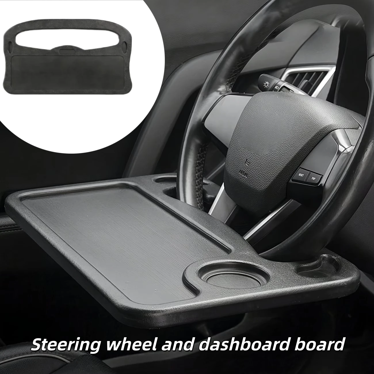 

General Motors Steering Wheel Table Board Portable Food Delivery Vehicle-Mounted Steering Wheel Bracket Seat Table Car Accesory